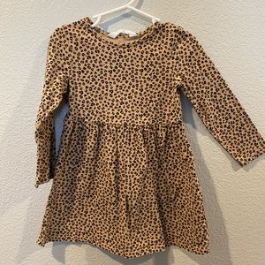 Kids leopard dress H&M Cotton Long sleeve dress. Little girls dress